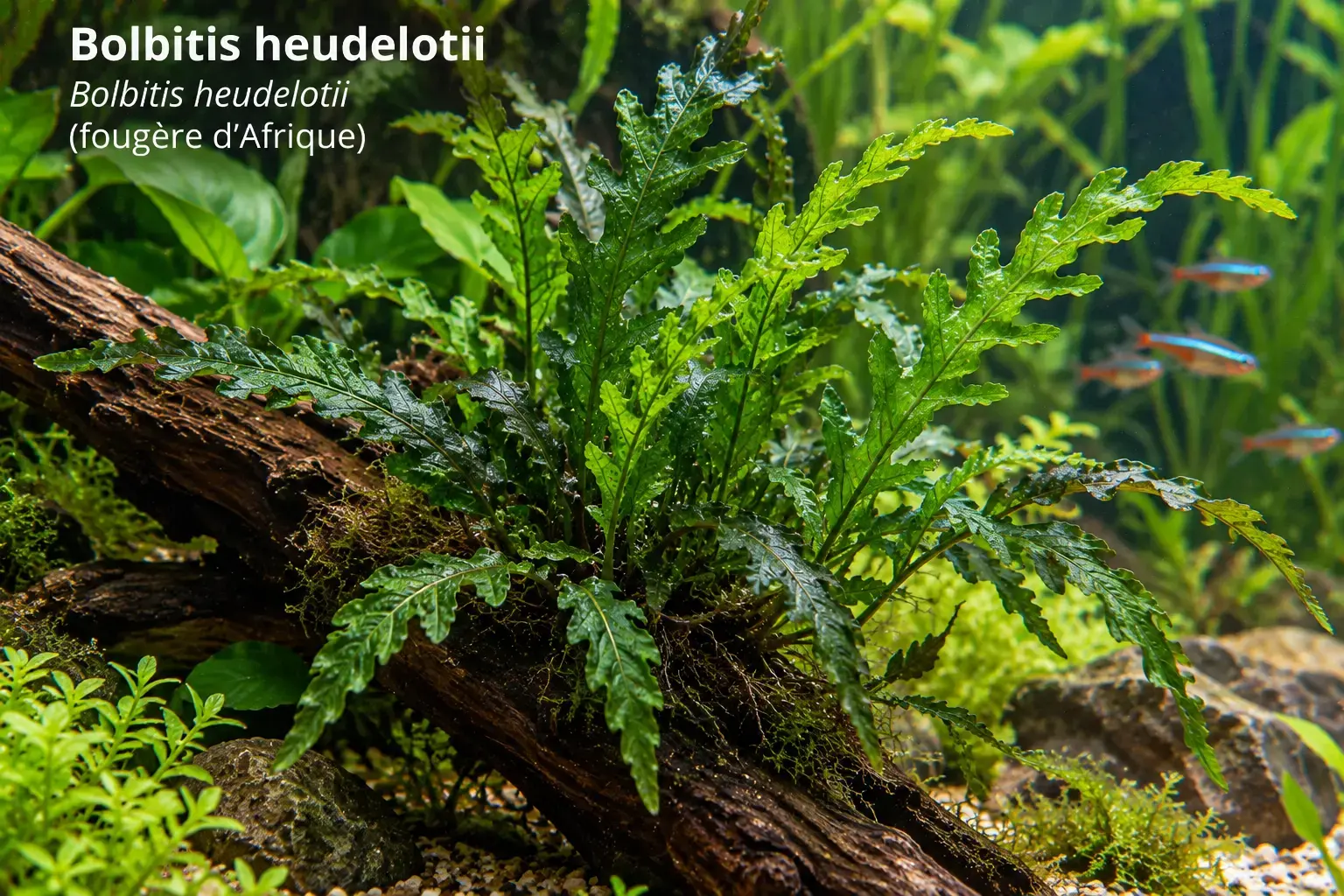 Bolbitis heudelotii (fougère d'Afrique)