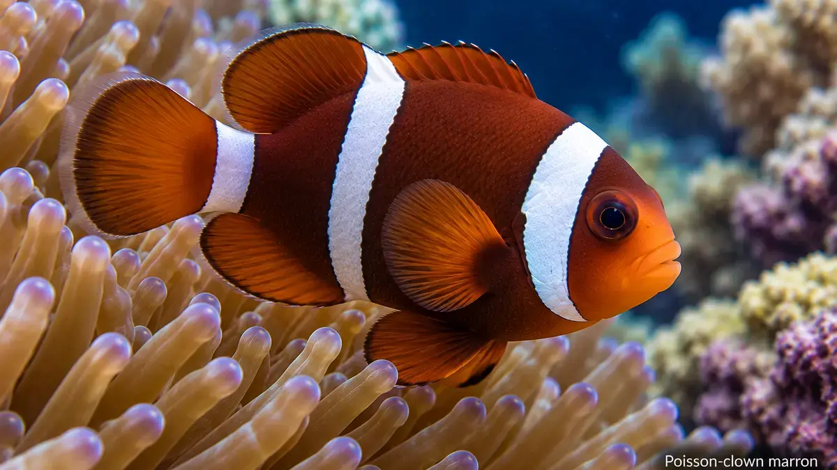 Poisson-clown marron
