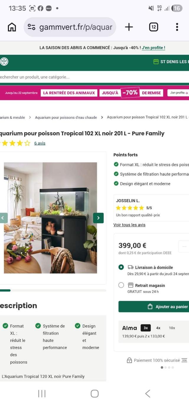 Aquarium complet