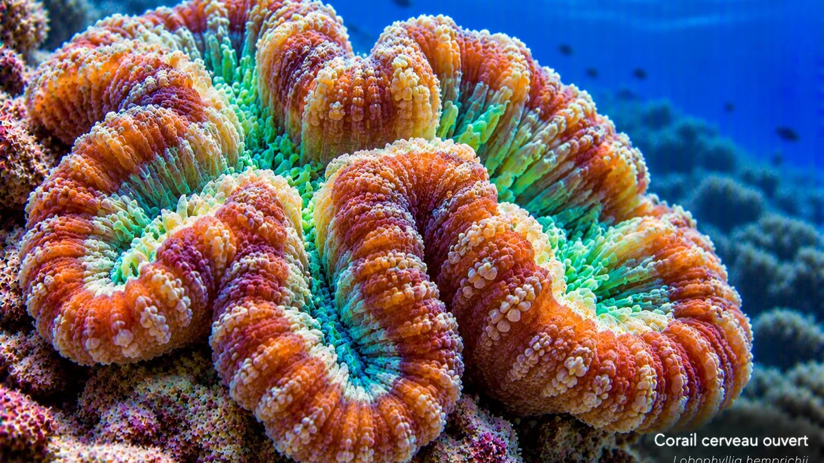 Corail cerveau ouvert
